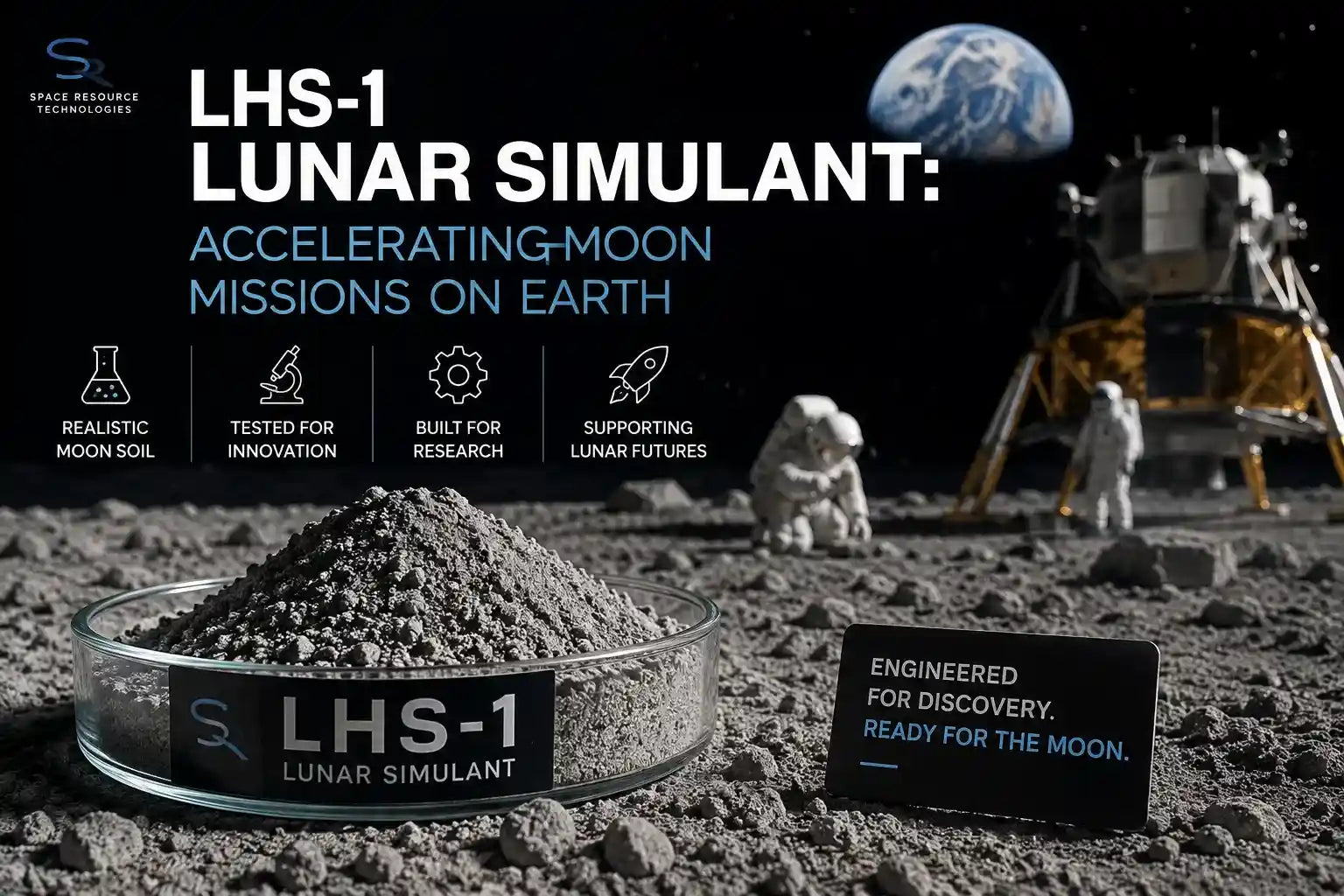 Lunar highland simulant for moon mission