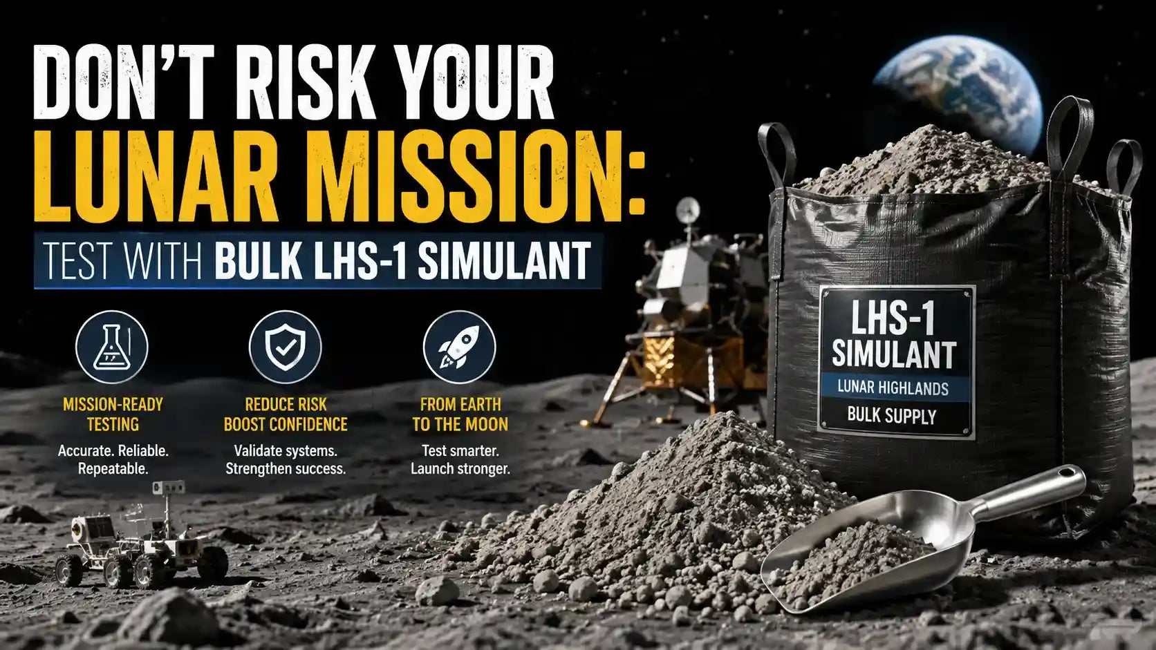Lunar Mission with LHS-1