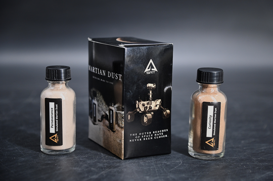 Perseverance & Curiosity Martian Soil Display | Mars Simulant Gift & S